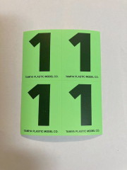 (66541-1) Polepy čísla 1 (4ks)