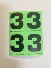 (66543-1) Polepy čísla 3 (4ks)