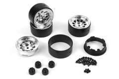 (160842) CS-10 Beadlock disky 1.2in (chromové) (4ks)