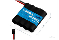 (KAV33.0250) KAVAN NiMH 350mAh/4.8V RX pack (2)
