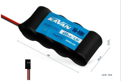 (KAV33.0255) KAVAN NiMH 650mAh/4.8V RX pack (2)