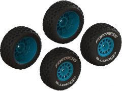 (ARA-1571) Arrma kolo s pneu dBoots Fortress, disk modrý: Grom (4ks)