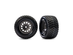 (TRA10772-GRAY) Traxxas kolo 2.1/2.6", disk uhlově šedý, pneu Gravix (přední) (2ks)