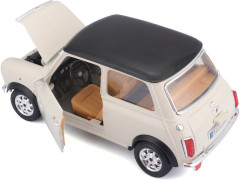 Bburago Mini Cooper 1969 1:18 krémová (1)