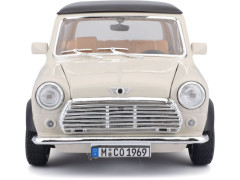 Bburago Mini Cooper 1969 1:18 krémová (4)