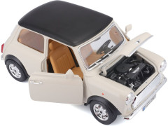 Bburago Mini Cooper 1969 1:18 krémová (6)