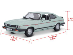 Bburago Plus Ford Capri 1982 1:24 světle zelená (9)