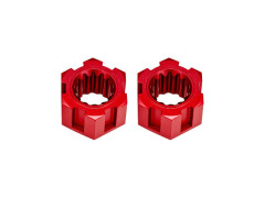 (TRA10954-RED) Traxxas náboj předního kola hliníkový červený (2ks)