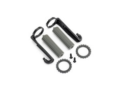 (TRA10966-GRAY) Traxxas nádržka tlumiče kompletní přední (2ks)