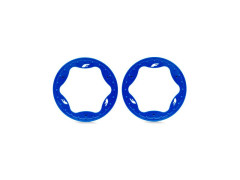 (TRA10976-BLUE) Traxxas beadlock kroužek 3.5" přední modrý (2ks)