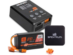 (SPMXPSS210I) Spektrum Smart Powerstage G2 Car 2S 810mAh IC2, nabíječ S100, zdroj 65W