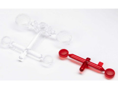 (AXI230054) Axial sklíčka předních, zadních světel SCX10 III Jeep CJ-7