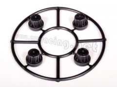 (AX8079) Kryt matky kola černý (4ks)