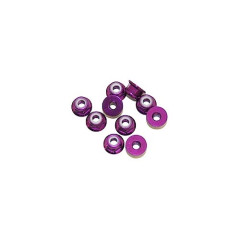 (UR1513-P) M4/4mm hliníkové samojistné matičky s osazením fialové (10ks)