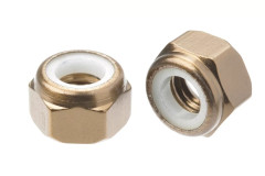 (C-3106-40-3) Hliníkové Nylon STOP matky M4 - gun metal (10ks)