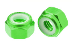 (C-3106-20-1) Hliníkové Nylon STOP matky M2 - zelené (10ks)