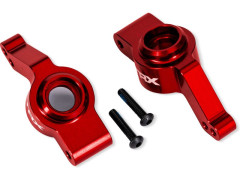 (TRA9065-RED) Traxxas těhlice zadní hliníková červená (pár) (pro TRA9080)