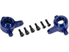 (TRA9064-BLUE) Traxxas závěs těhlice hliníkový modrý (pár) (pro TRA9080)