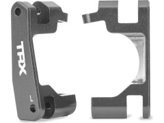 (TRA9063-GRAY) Traxxas těhlice přední hliníková šedá (pár) (pro TRA9080)