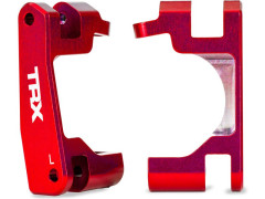 (TRA9063-RED) Traxxas těhlice přední hliníková červená (pár) (pro TRA9080)