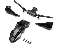 (LOS-2281) Losi blatník, chrániče rukou, řídítka, černá: PM-SM