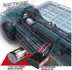 Yikong 4107 Crawler Pro Brushless 1:10 2.4GHz RTR (zelený) (14)