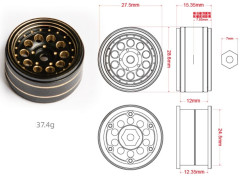 (UCX24-P088B) Disky kovové (typ B) (4ks)