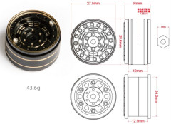 (UCX24-P088A) Disky kovové (typ A) (4ks)