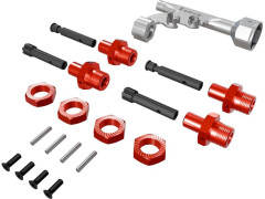 (ARA-3150) Arrma konverzní sada Hex 17mm na závitové nápravy Offset +10mm