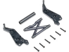 (LOS-2822) Losi sada wheelie černá Mini LMT