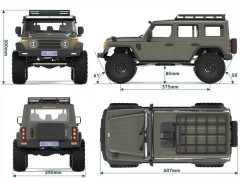 Yikong 212 Crawler 1:8 2.4GHz RTR (zelený) (8)