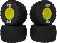 (ARA-2584) Arrma kolo s pneu dBoots Chevron MT, disk žlutý (4ks)