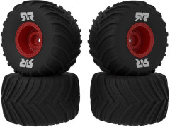 (ARA-2585) Arrma kolo s pneu dBoots Chevron MT, disk červený (4ks)