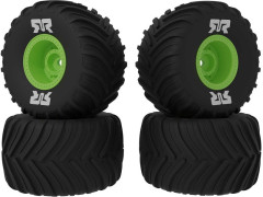 (ARA-2610) Arrma kolo s pneu dBoots Chevron MT, disk zelený (4ks)