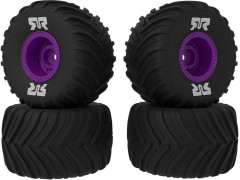 (ARA-2611) Arrma kolo s pneu dBoots Chevron MT, disk fialový (4ks)