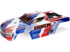 (ARA-3009) Arrma karoserie modrá/červená Kraton 6S BLX V6