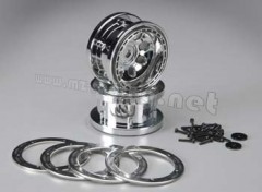(3213) Disky Rock 8 Beadlock CHrome (2ks)