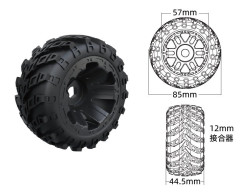 (UDP16-002B) Kola kompletní (2ks)