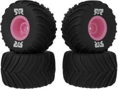 (ARA-3126) Arrma kolo s pneu dBoots Chevron MT, disk růžový (4ks)