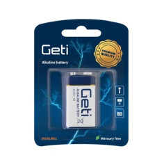 (4270397) Baterie 9V (6LR61) alkalická GETI (1ks)