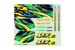 (IM-FTK-21080) Funtek STX G2 samolepky zelené