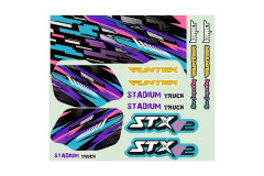 (IM-FTK-21083) Funtek STX G2 samolepky fialové
