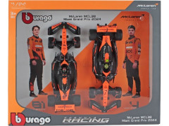 Bburago McLaren F1 Team MCL38 (2024) 1:43 (dárkový set 2ks)
