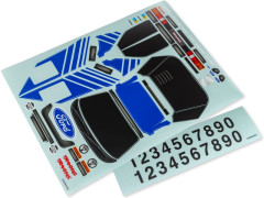 (TRA10816-BLUE) Traxxas samolepky Ford RS200