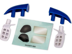 (TRA10818-BLUWHT) Traxxas doplňky karosérie: Ford RS200