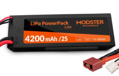 (MD10176) Modster LiPo 4200mAh 7.4V 35C