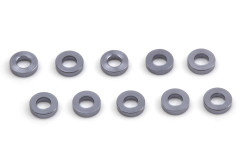 (MV150835) Hliníkové podložky 4x1.4x1mm (Gunmetal) (10ks)