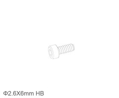 (UDM01-001) Šroubky imbus Ø2.6*6 (8ks)