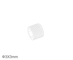 (UDM01-054) Červík 3x3mm (8ks)