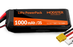 (MD11668) Modster LiPo 1000mAh 11.1V 30C XT60